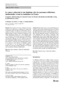 Image de l'article sur le d&eacute;pistage du cancer colorectal
