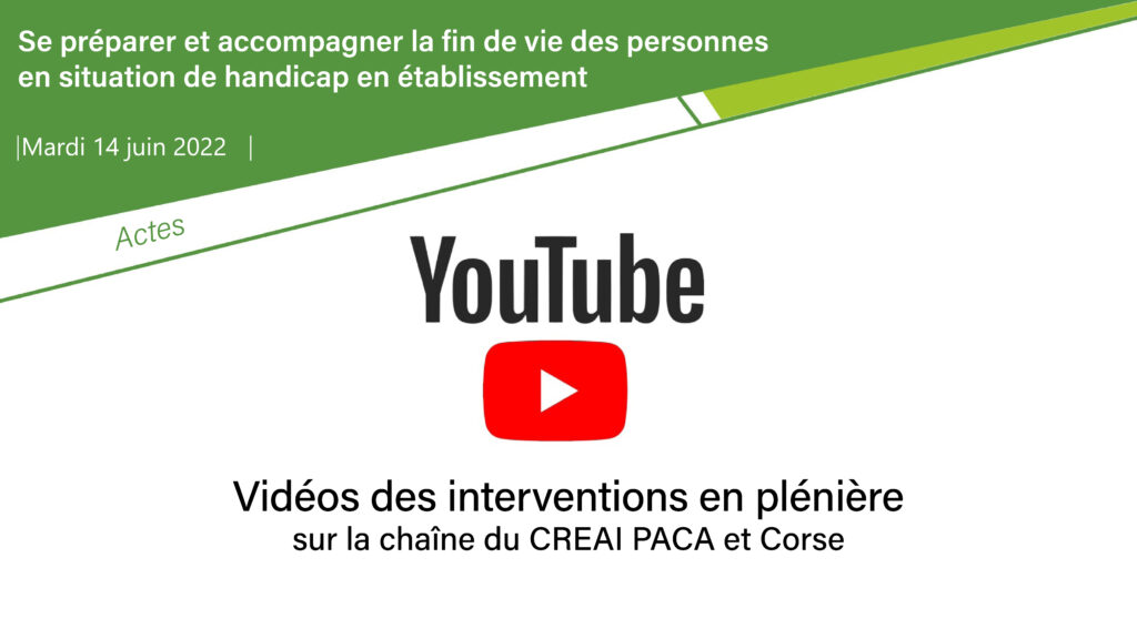 Visuel et lien vers les vidéos de la journée d'étude