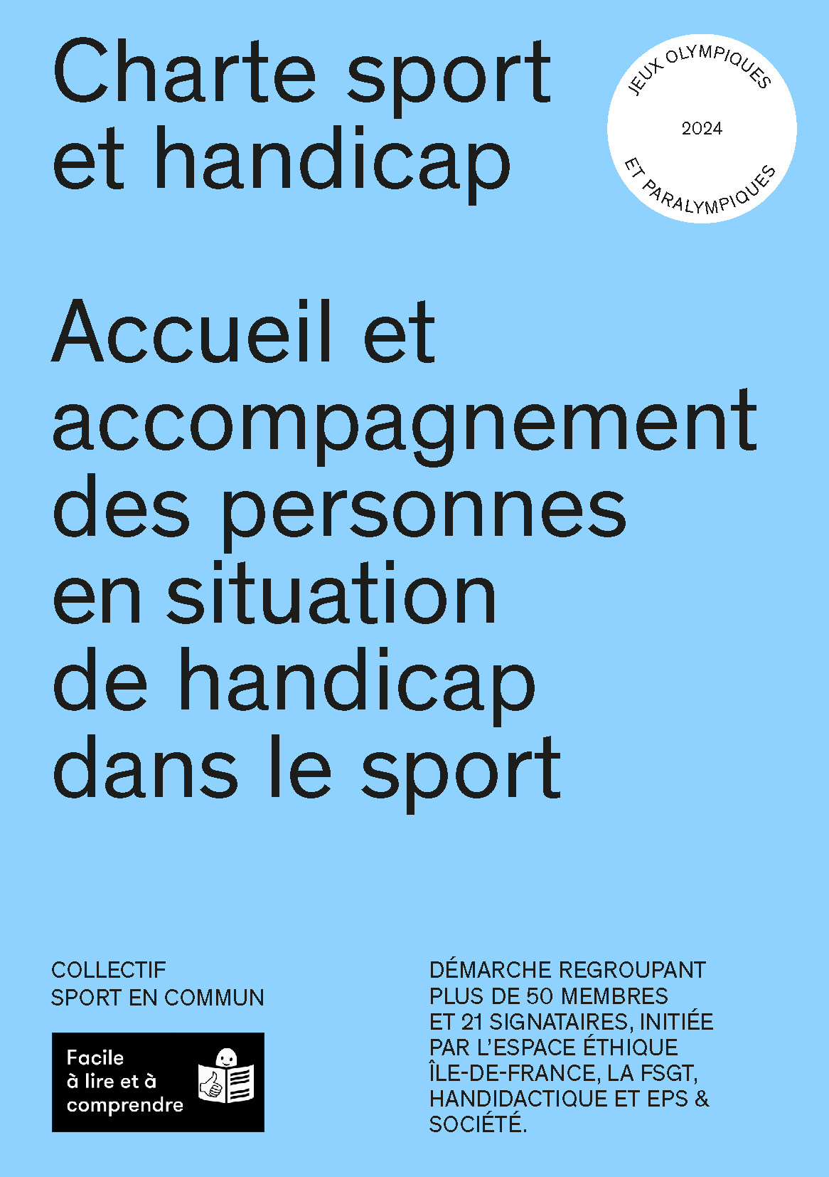 Image de la charte sport et handicap version falc et hyperlien vers le document
