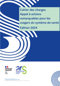 Visuel du Cahier des charges Appel &agrave; actions remarquables pour les usagers du syst&egrave;me de sant&eacute;.